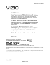 Vizio VHT210 VHT210 User Manual