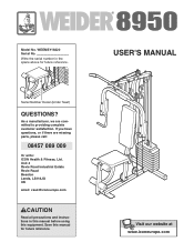 Weider 8950 Uk Manual