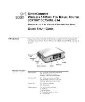 3Com 3CRTRV10075-US Quick Start Guide