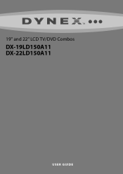 Dynex DX-19LD150A11 User Manual (English)