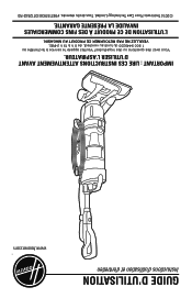 Hoover UH72405PC Product Manual