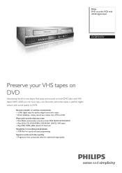 Philips DVDR3435V Leaflet