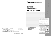 Pioneer 614MX Operating Instructions