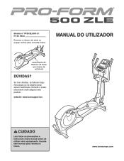 ProForm 500 Zle Elliptical Portuguese Manual