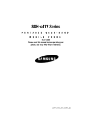 Samsung SGH C417 User Manual (ENGLISH)