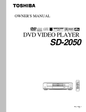 Toshiba SD-2050U Owners Manual