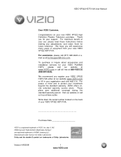 Vizio VP322 User Manual