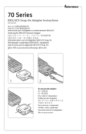Intermec 70 70 Series DEX/UCS Snap-On Adapter Instructions
