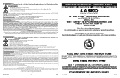Lasko 2554 User Manual