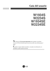 LG W1934S Owner's Manual (Español)