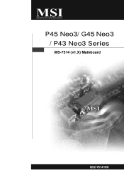 MSI P45 NEO3-FR User Guide