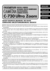 Olympus C-730 C-730 Ultra Zoom Basic Manual (3.8 MB)
