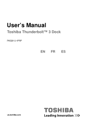 Toshiba PA5281U-1PRP Thunderbolt 3 User Guide