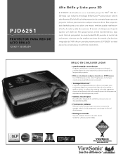 ViewSonic PJD6251 PJD6251 Datasheet Hi Res (Spanish/Español)