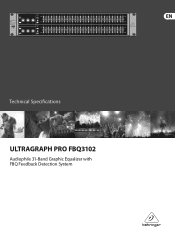Behringer ULTRAGRAPH PRO FBQ3102 Spec Sheet