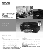 Epson Stylus NX420 Product Brochure