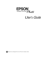 Epson Stylus Photo User Manual