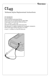 Intermec CS40 CS40 Tethered Stylus Replacement Kit Instructions