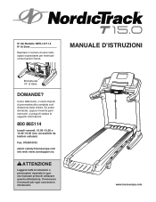 NordicTrack T15.0 Treadmill Italian Manual