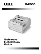 Oki B4300n Guide: Software Installation B4300 (American English)