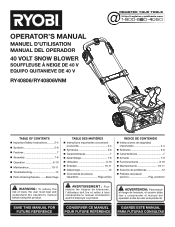 Ryobi RY40860 Operation Manual