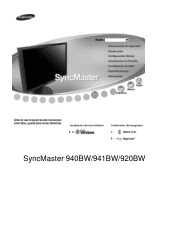 Samsung 941BW User Manual (SPANISH)