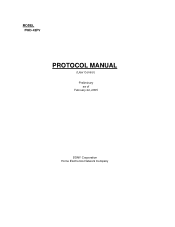 Sony FWD-42PV1A Protocol Manual