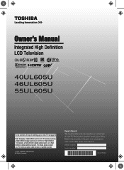 Toshiba 46UL605 User Manual