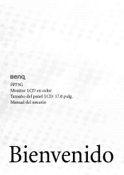 BenQ FP73G Manual del usuario