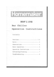 Haier HBF110G User Manual