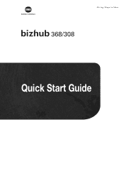 Konica Minolta bizhub 368 bizhub 368/308 Quick Start Guide
