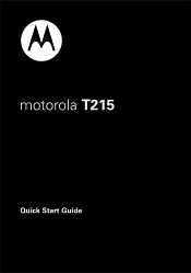 Motorola T215 Quick Guide