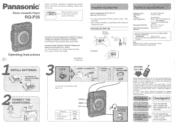Panasonic RQP35 RQP35 User Guide