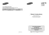 Samsung LE32R87BD User Manual