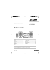 Sanyo AWM-660 Instruction Manual