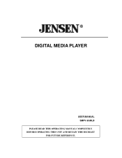 Jensen SMPV-2GBLB User Manual