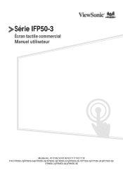 ViewSonic IFP5550 - Gen 3 IFP5550 Gen 3 User Guide French