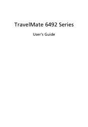 Acer TravelMate 6492G TravelMate 6492/6492G User's Guide EN