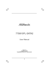 ASRock 775i915PL-SATA2 User Manual