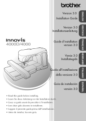 Brother International Innov-ís 4000D 3.0 Installation Manual - English