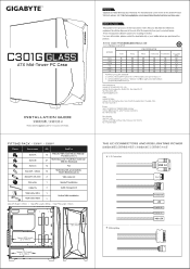 Gigabyte GIGABYTE C301 GLASS User Manual