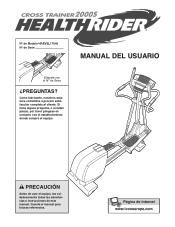 HealthRider Crosstrainer 2000s Elliptical Spanish Manual