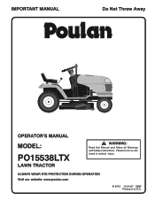 Poulan PO15538LTX User Manual