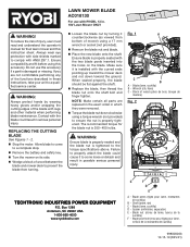 Ryobi AC018130 Operation Manual