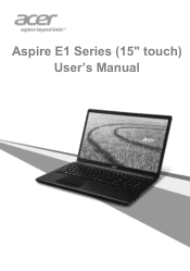 Acer Aspire E1-510P User Manual