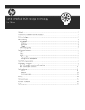 HP StorageWorks X1800sb Serial Attached SCSI storage technology, 2nd Edition