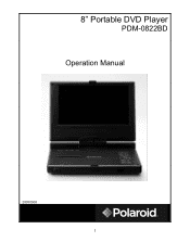 Polaroid PDM-0822BD User Manual
