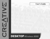 Creative 7300000000175 Creative Desktop Wireless 8000 User Guide English