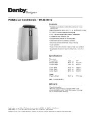 Danby DPAC11012 Specifications