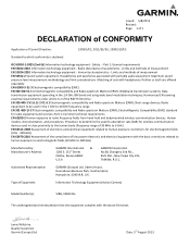 Garmin VIRB Elite Declaration of Conformity
